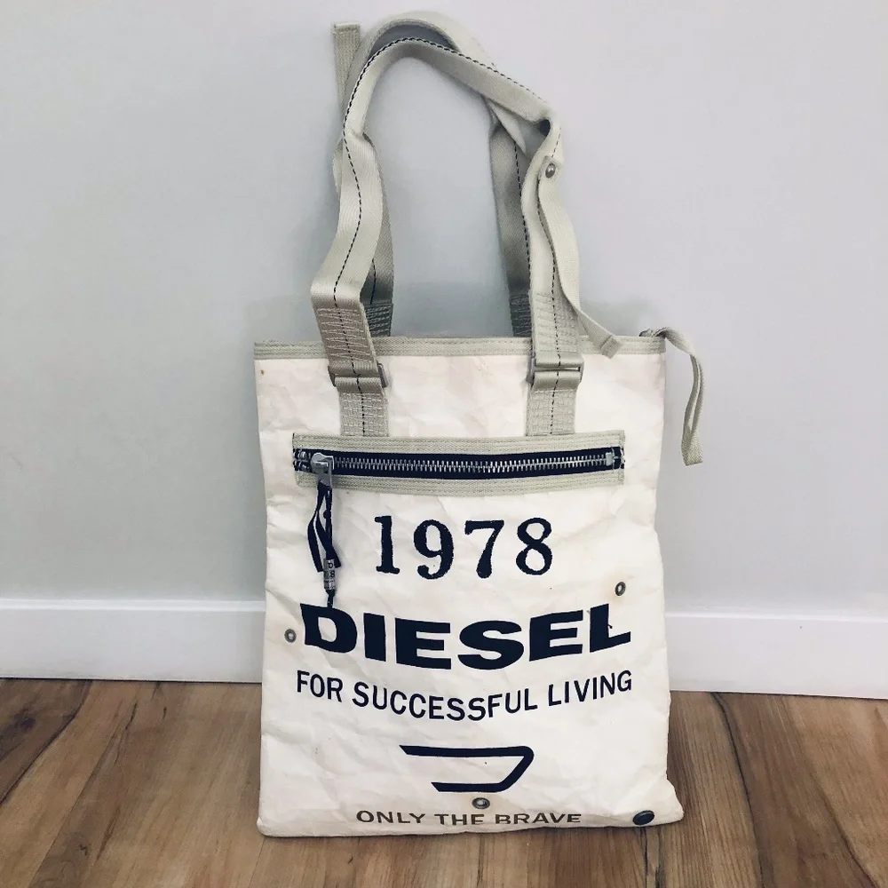 Diesel | Bags | Diesel Tote Bag Made Out Of Paper | Poshmark